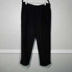 St. Croix Men's Brown Pleat Front Folded Cuff Business Corduroy Slack Pant 36